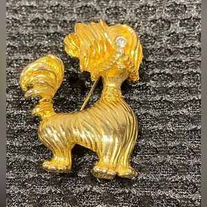 Vintage Gold Tone Scottish Terrier Brooch